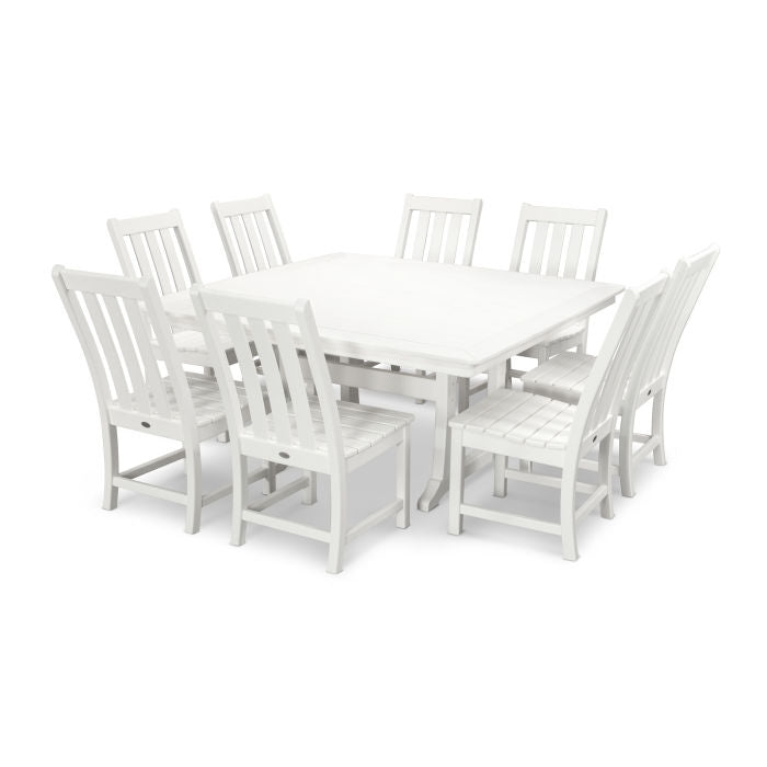 Vineyard 9-Piece Dining Set vintage white