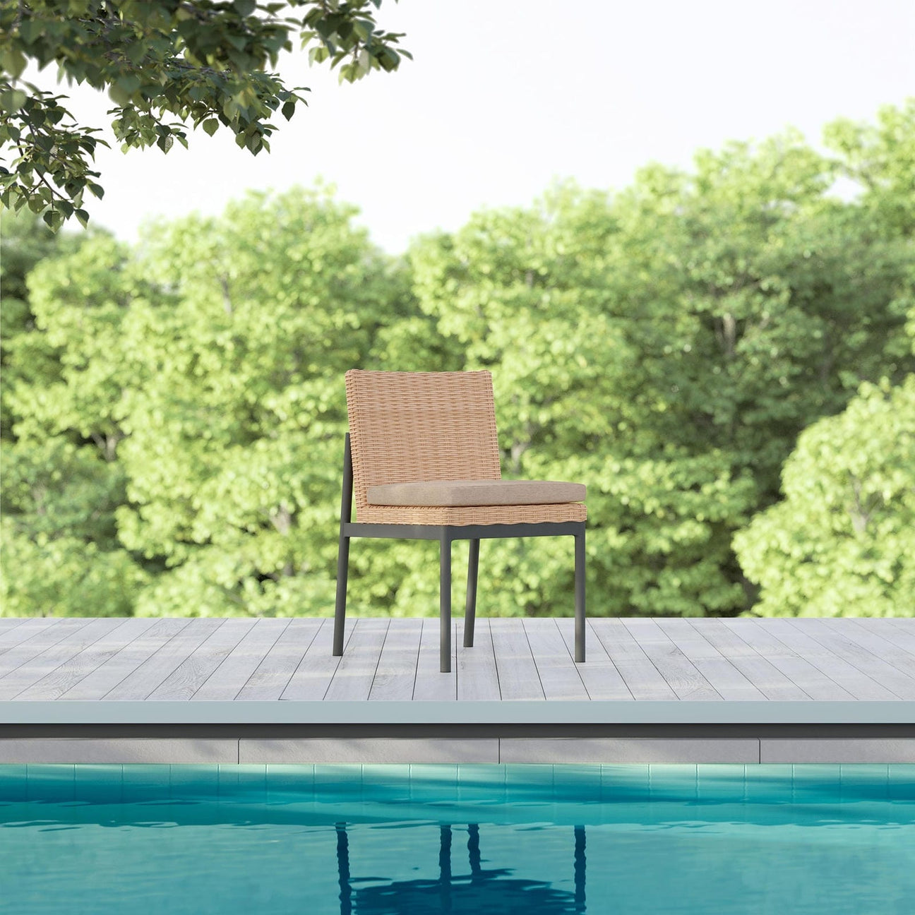 Terra Armless Dining Chair (QTY 2) by Azurro Living