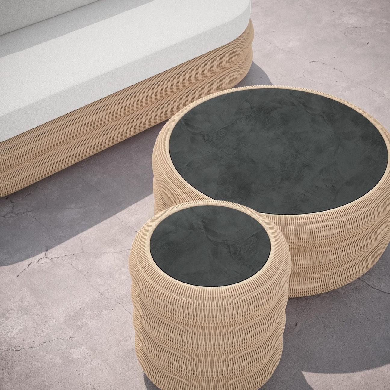 Texoma Side Table Dekton Top by Azurro Living
