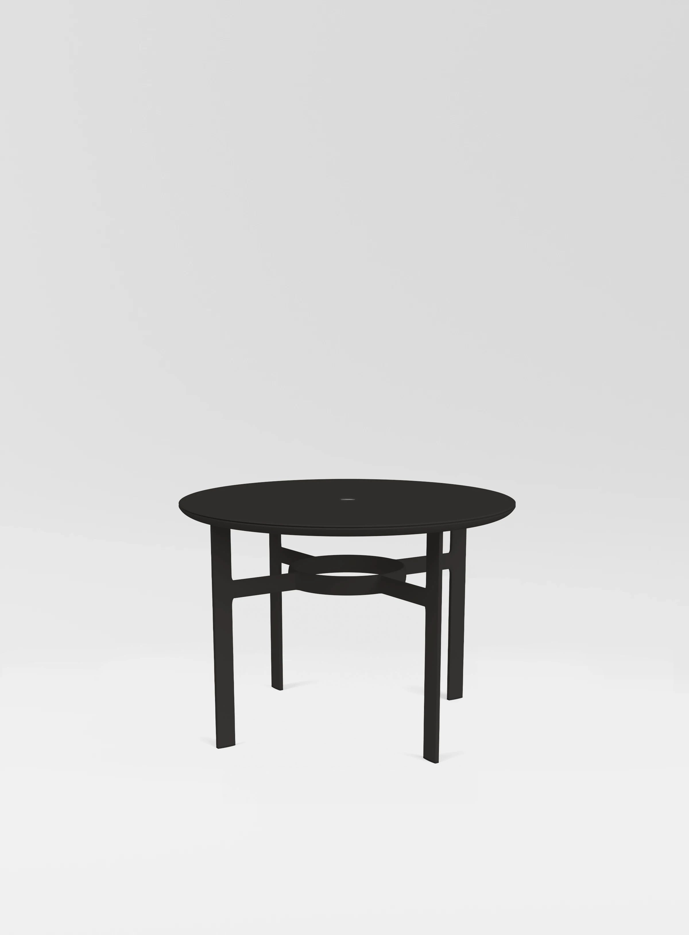 Parkway 42" Round Dining Table w/ Umbrella Hole by Brown Jordan