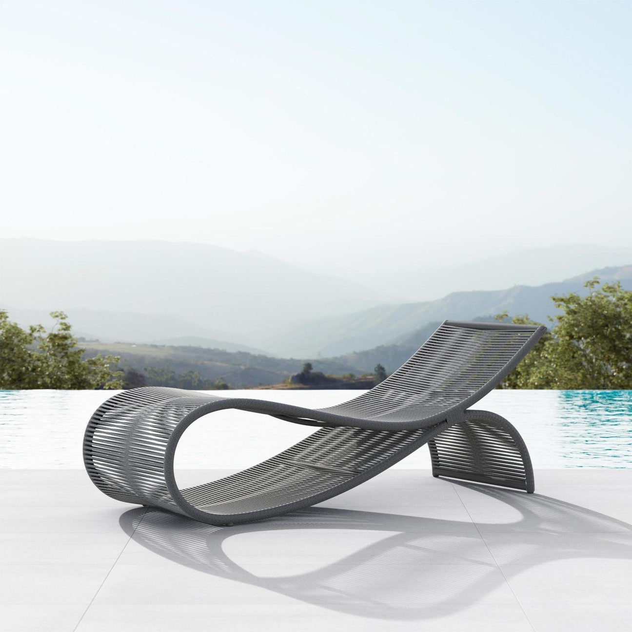 Wave Chaise Lounge - Pebble by Azurro Living