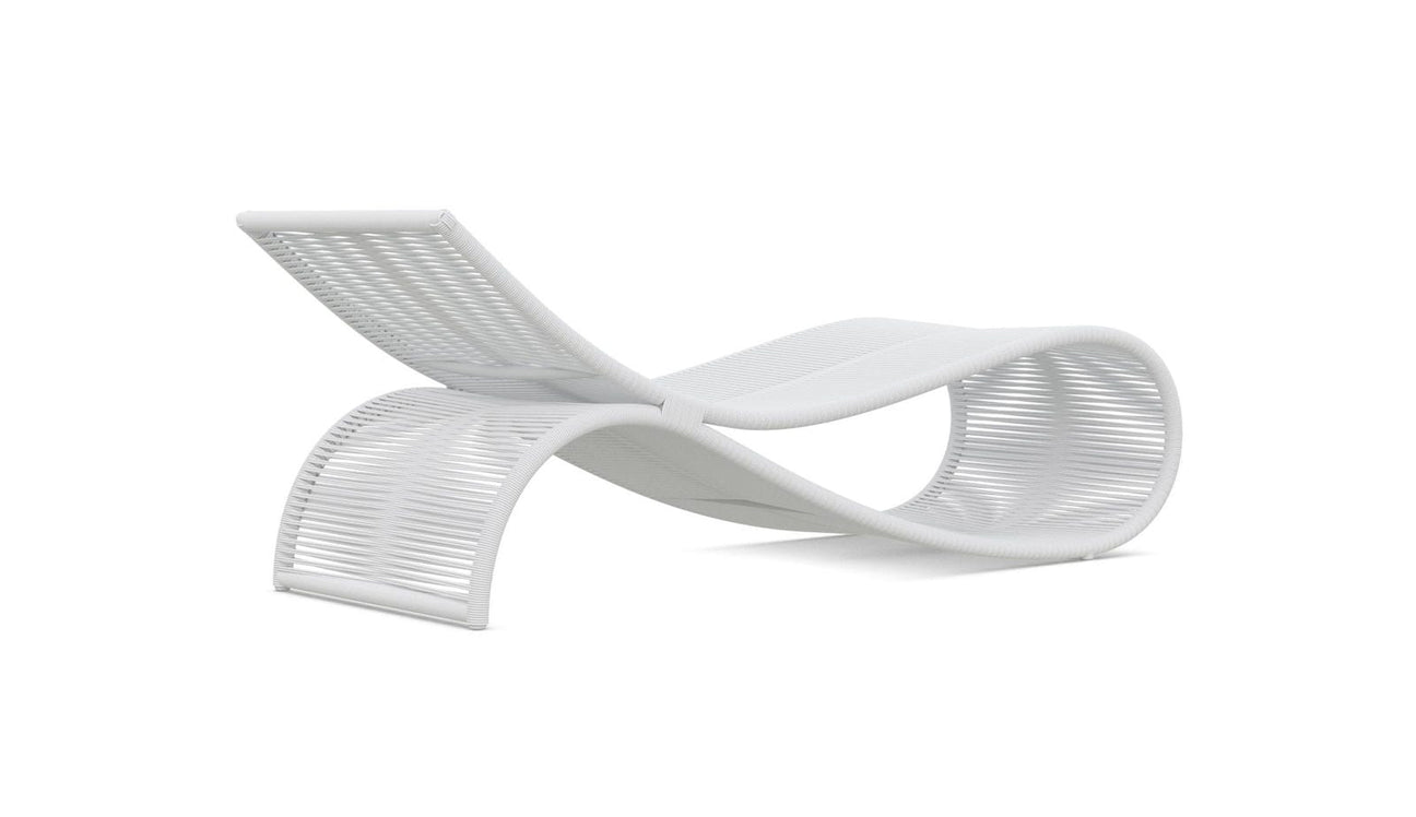 Wave Chaise Lounge - White Mist by Azurro Living