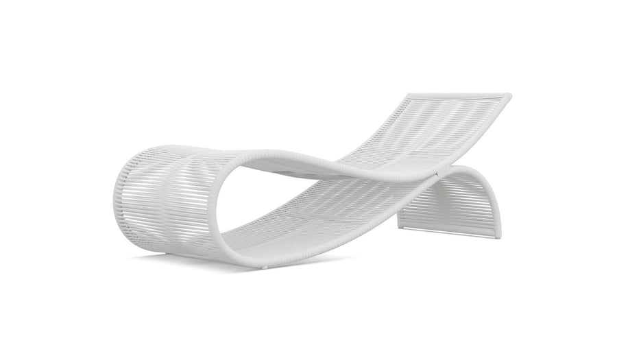 Wave Chaise Lounge - White Mist by Azurro Living
