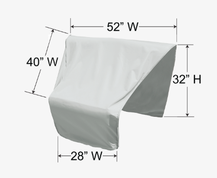 Modular Wedge Right End Protective Cover By Treasure Garden
