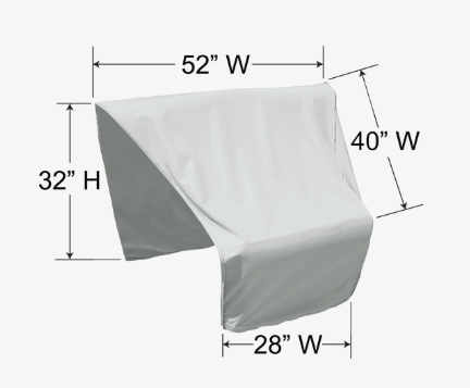 Modular Wedge Left End Protective Cover By Treasure Garden